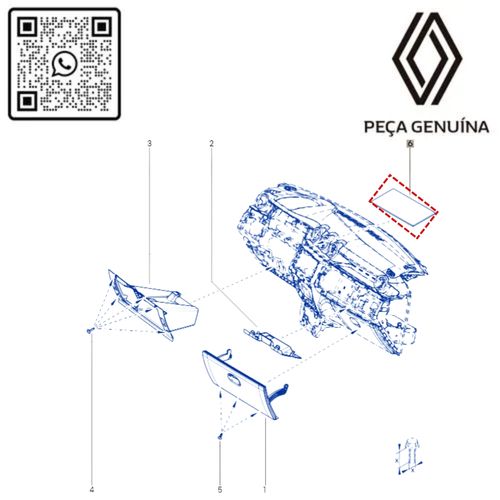 RN 97670R 283E97670R Etiqueta Adesiva Original Renault Duster 2012 A 2022 2